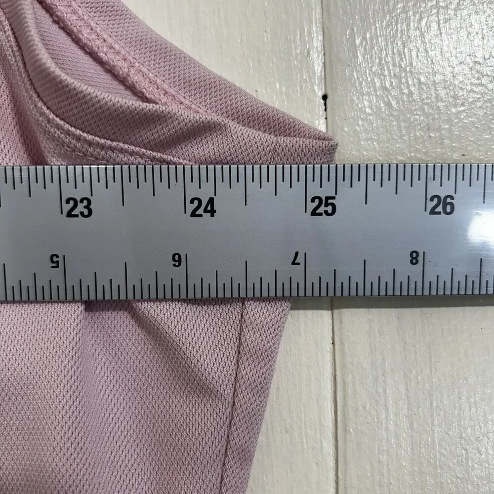 Nike Dri-FIT Light Pink Sleeveless Golf Polo Shirt Size XL Sports Athletic Shirt